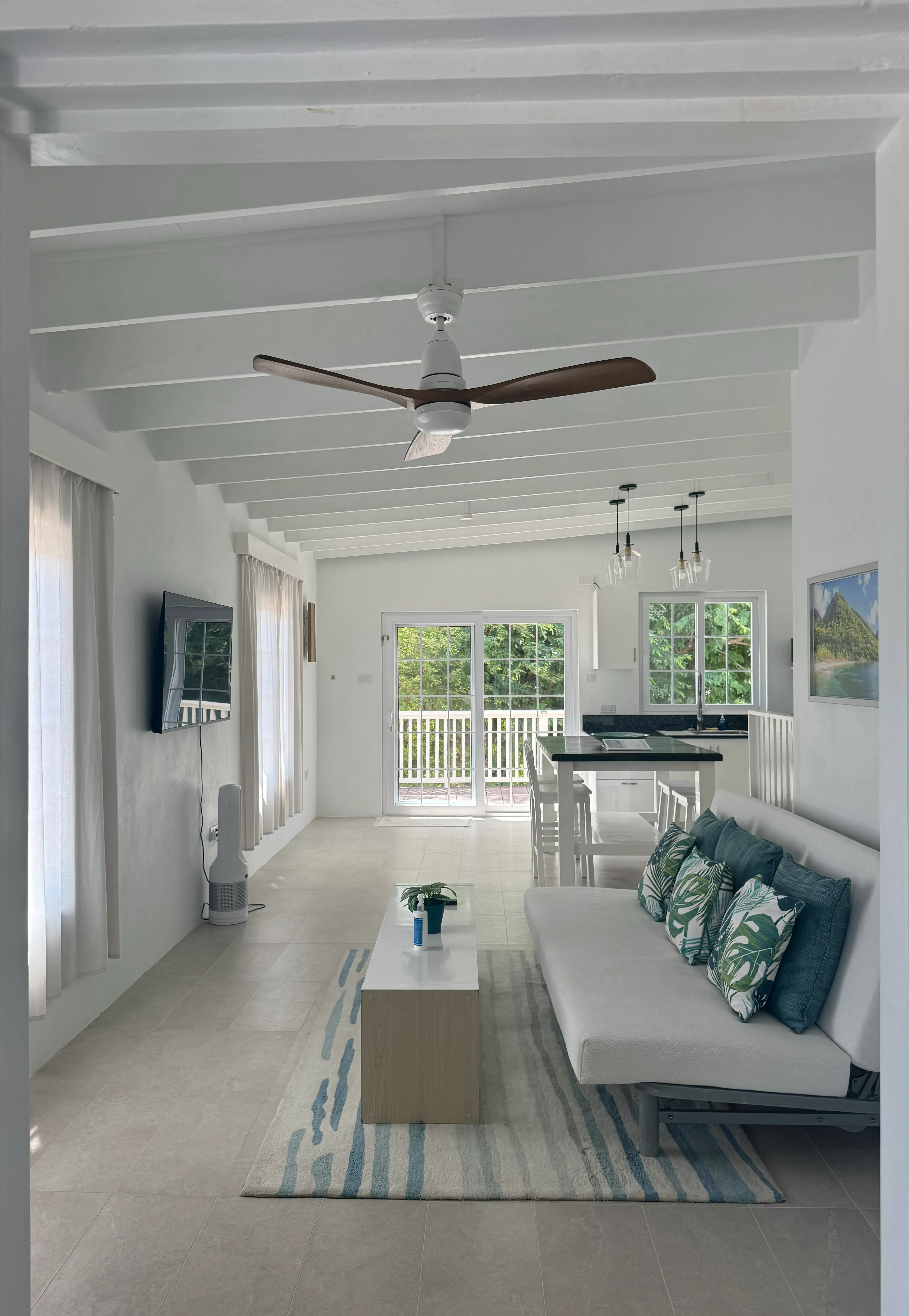 Living area at The Loft
